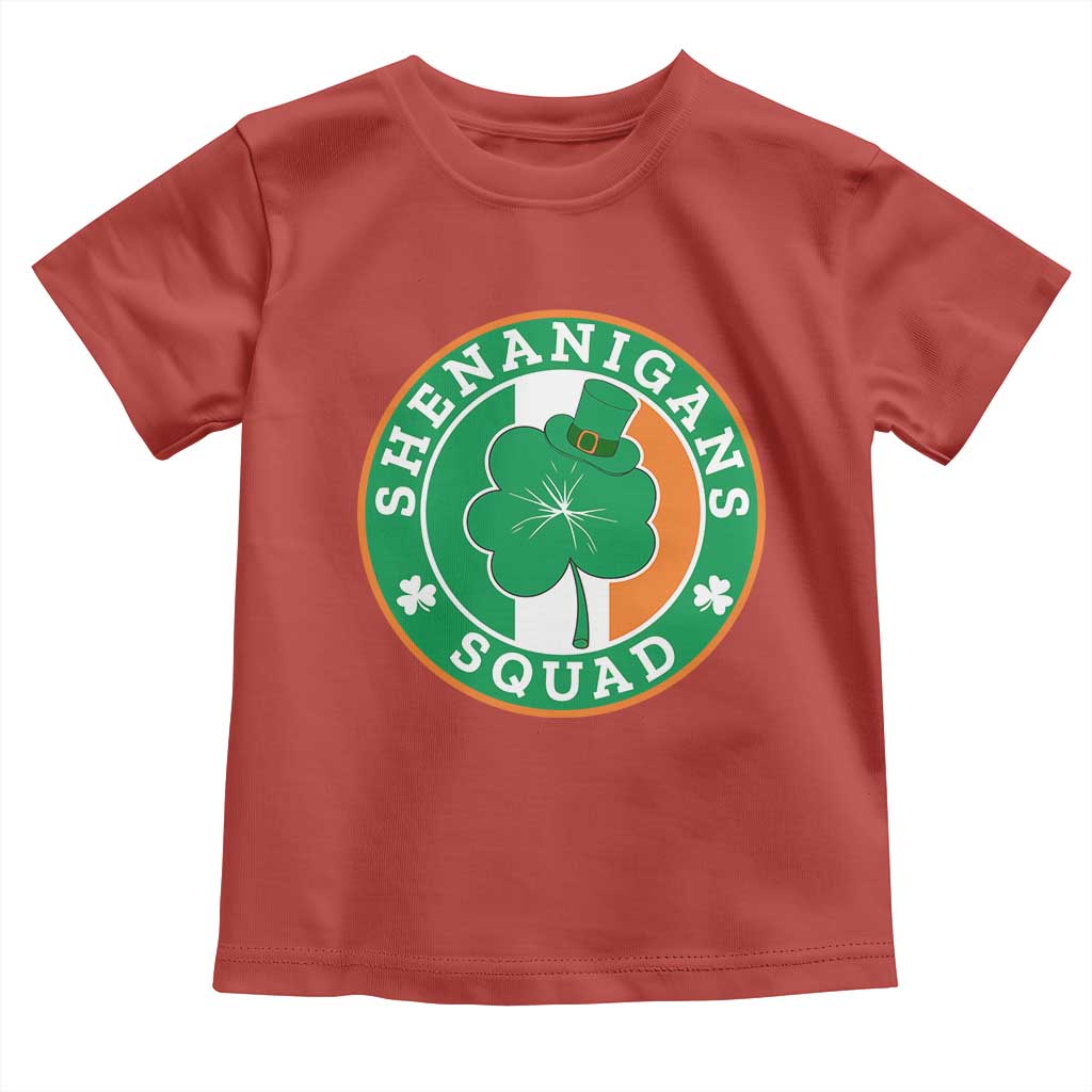 St Patrick's Day Toddler T Shirt Shenanigans Squad Funny Matching Group TS09 Red Print Your Wear