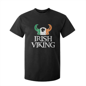 St Patrick's Day T Shirt For Kid Irish Viking Helmet Lucky Shamrocks Ireland Flag TS09 Black Print Your Wear