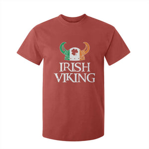 St Patrick's Day T Shirt For Kid Irish Viking Helmet Lucky Shamrocks Ireland Flag TS09 Red Print Your Wear