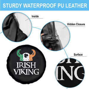 St Patrick's Day Spare Tire Cover Irish Viking Helmet Lucky Shamrocks Ireland Flag TS09 Print Your Wear