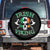 St Patrick's Day Spare Tire Cover Irish Viking Skull Lucky Shamrocks Ireland Flag TS09 No hole Black Print Your Wear
