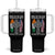 Irish By Blood American By Birth Patriot By Choice Tumbler With Handle Ireland America Flag Celtic Cross TS09 One Size: 40 oz Black Print Your Wear