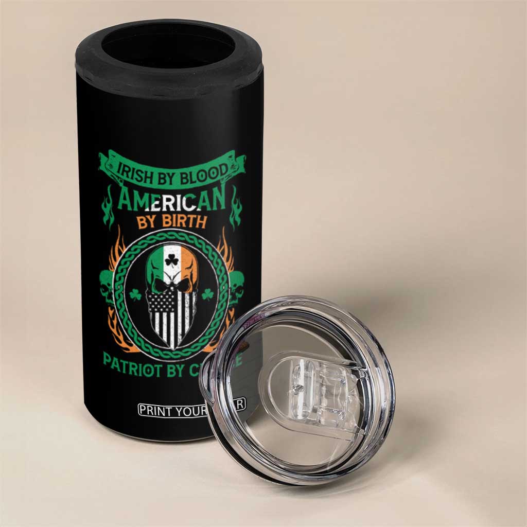 Irish By Blood American By Birth Patriot By Choice 4 in 1 Can Cooler Tumbler TS09 Print Your Wear