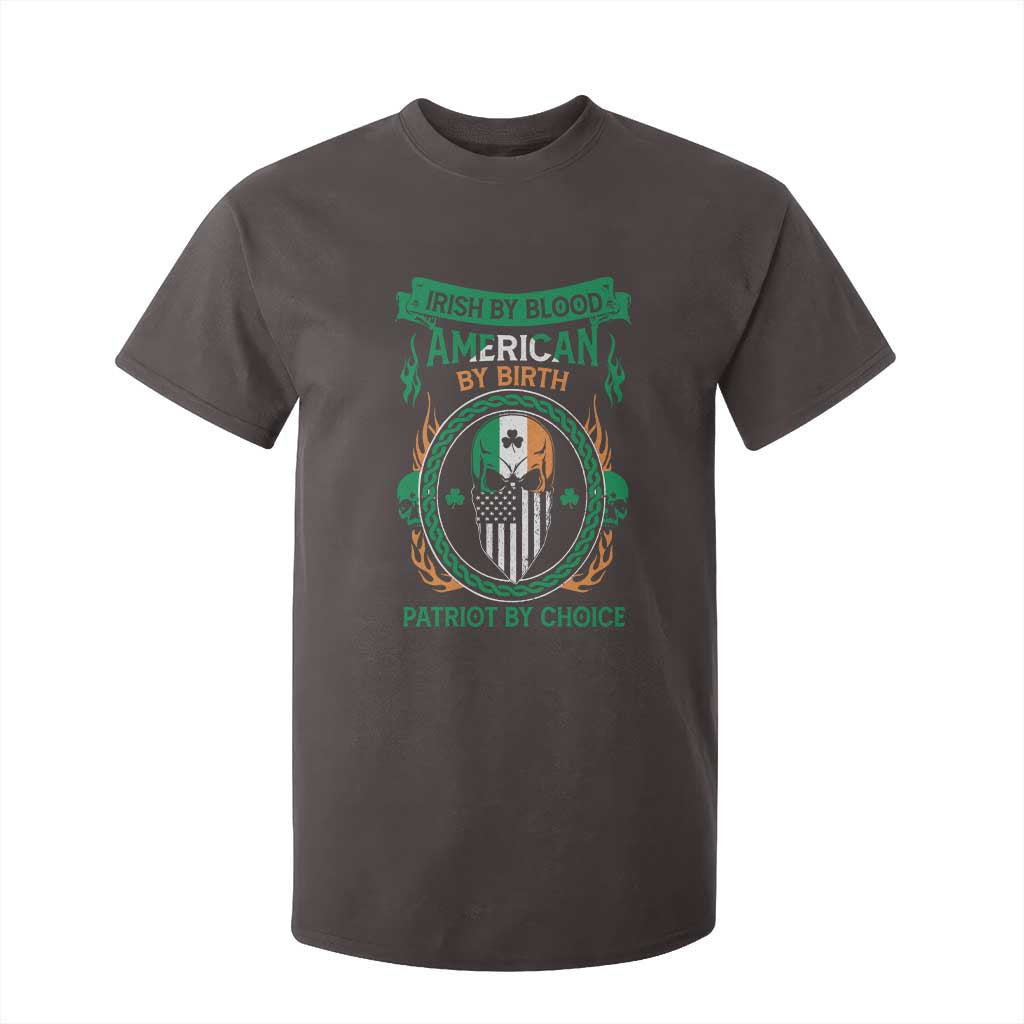 Irish By Blood American By Birth Patriot By Choice T Shirt For Kid TS09 Dark Chocolate Print Your Wear