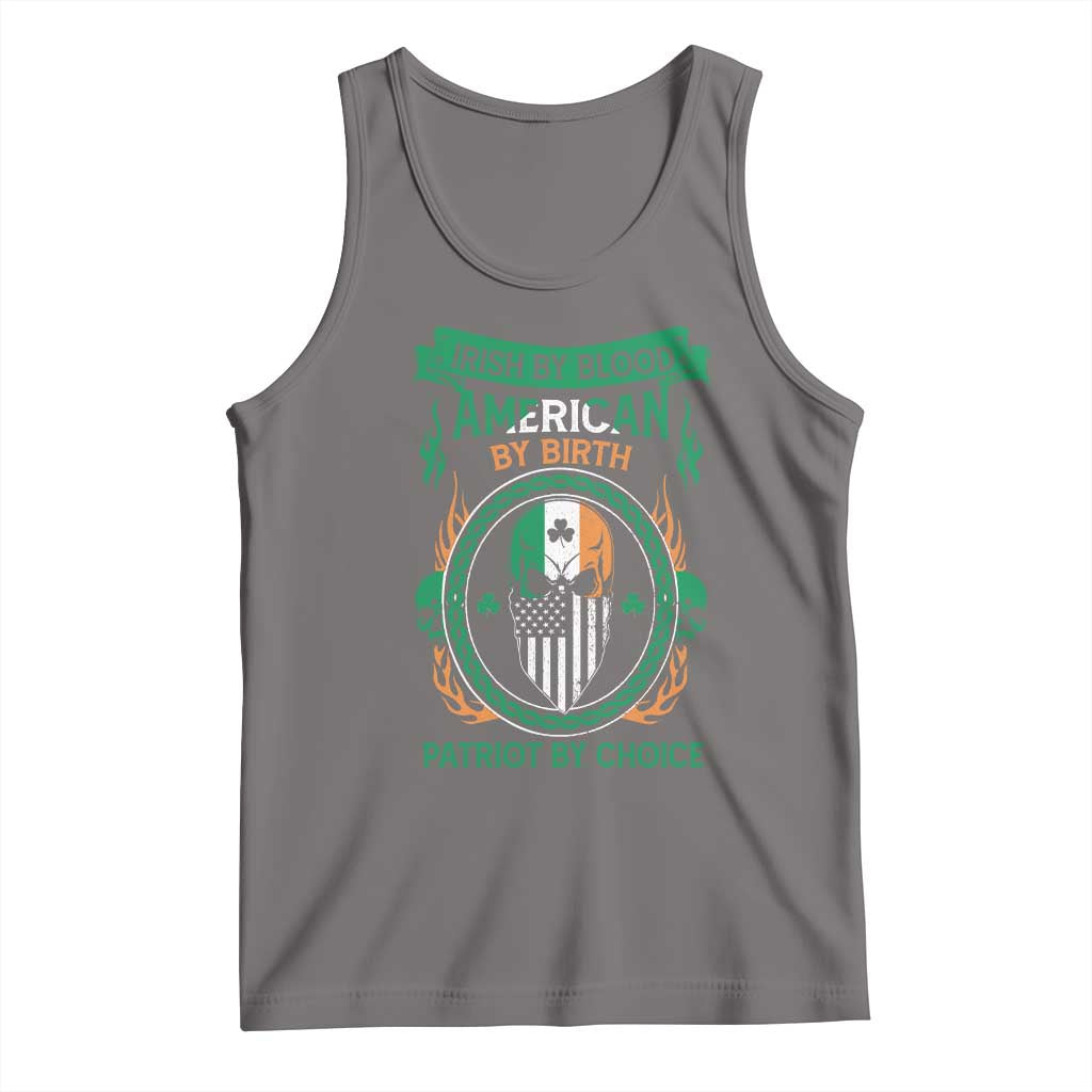 Irish By Blood American By Birth Patriot By Choice Tank Top TS09 Deep Heather Print Your Wear