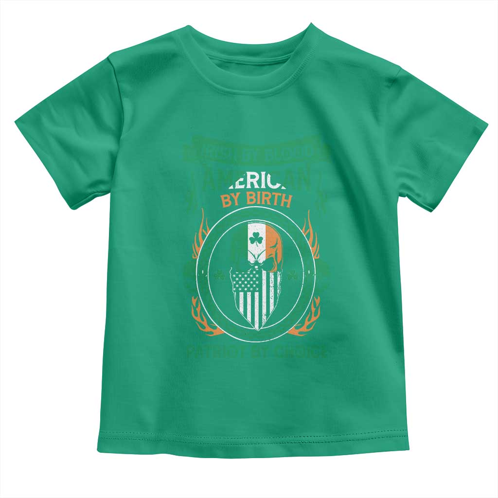 Irish By Blood American By Birth Patriot By Choice Toddler T Shirt TS09 Irish Green Print Your Wear