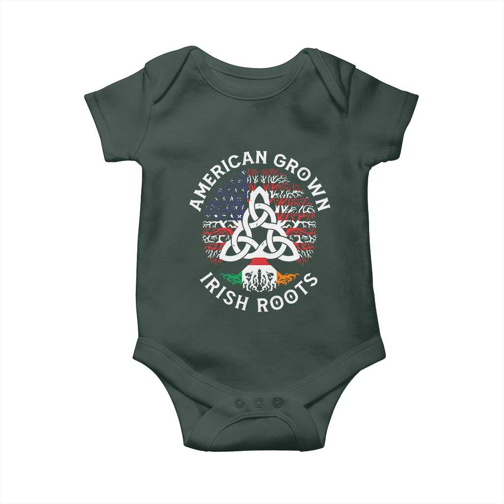 American Grown Irish Roots Ireland Flag Baby Onesie TS09 Print Your Wear