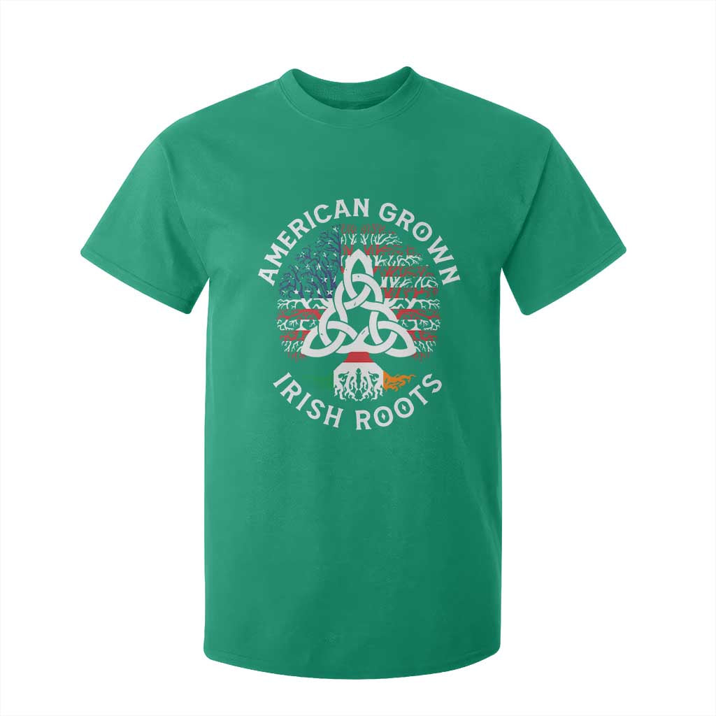 American Grown Irish Roots Ireland Flag T Shirt For Kid TS09 Irish Green Print Your Wear