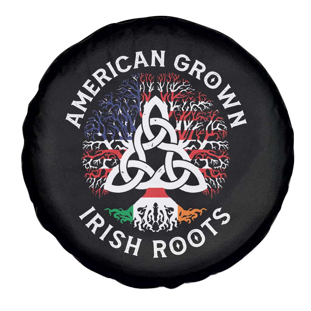American Grown Irish Roots Ireland Flag Spare Tire Cover TS09 Print Your Wear