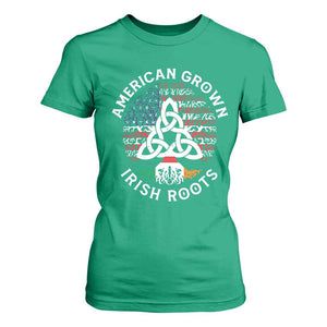 American Grown Irish Roots Ireland Flag T Shirt For Women TS09 Irish Green Print Your Wear