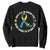 Autism Awareness Sweatshirt Why Fit In When You Were Born To Stand Out TS09 Black Printyourwear