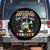 Autism Awareness Spare Tire Cover Society Says I'm Autistic God Says I'm Perfect Puzzle Dabbing TS09 No hole Black Print Your Wear
