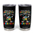 Autism Awareness Tumbler Cup Society Says I'm Autistic God Says I'm Perfect Puzzle Dabbing TS09 Black Print Your Wear