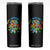 Autism Awareness Skinny Tumbler Accept Understand Love Rainbow Puzzle Sunflower TS09 Black Print Your Wear