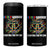 Autism Warrior Fighting For My Son Mom Dad Parents 4 in 1 Can Cooler Tumbler TS09 One Size: 16 oz Black Print Your Wear