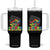 Autism Awareness Tumbler With Handle His Fight Is My Fight Dad Support TS09 One Size: 40 oz Black Print Your Wear