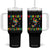 Autism Awareness Tumbler With Handle You'll Never Walk Alone Dad Mom Parents Support TS09 One Size: 40 oz Black Print Your Wear