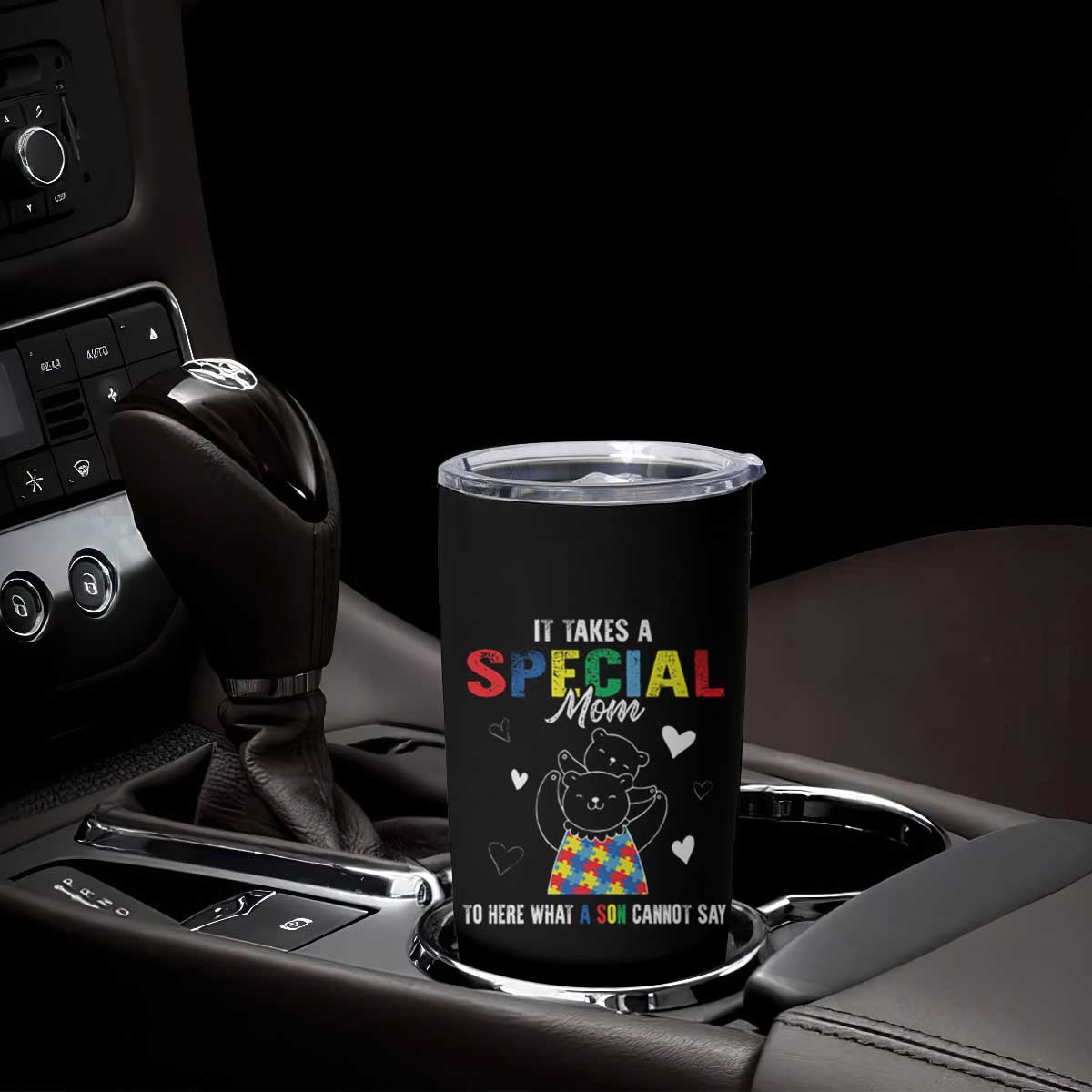 Autism Awareness Tumbler Cup It Takes A Special Mom To Hear What A Son Cannot Say TS09 Print Your Wear