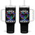 Autism Awareness Tumbler With Handle I Am His Voice He Is My Heart Mom Dad Parents Support TS09 One Size: 40 oz Black Print Your Wear