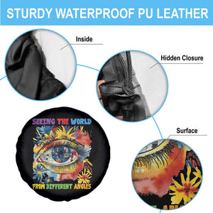 Autism Awareness Spare Tire Cover Puzzle Eyes Seeing The World From Diferent Angles TS09 Print Your Wear