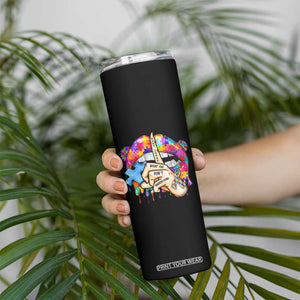 Autism Awareness Skinny Tumbler Don't Jundge What You Don't Understand Puzzle Lip TS09 Print Your Wear
