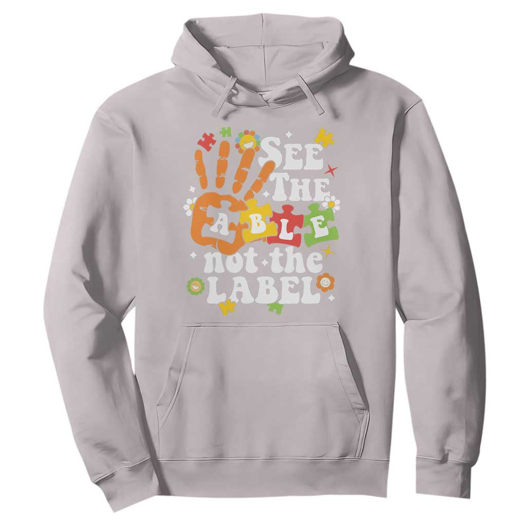 Autism Awareness Hoodie See The Able Not The Label TS09 Ice Gray Printyourwear
