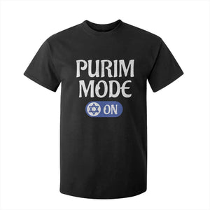 Funny Purim Mode On T Shirt For Kid Jewish Star of David TS09 Black Print Your Wear