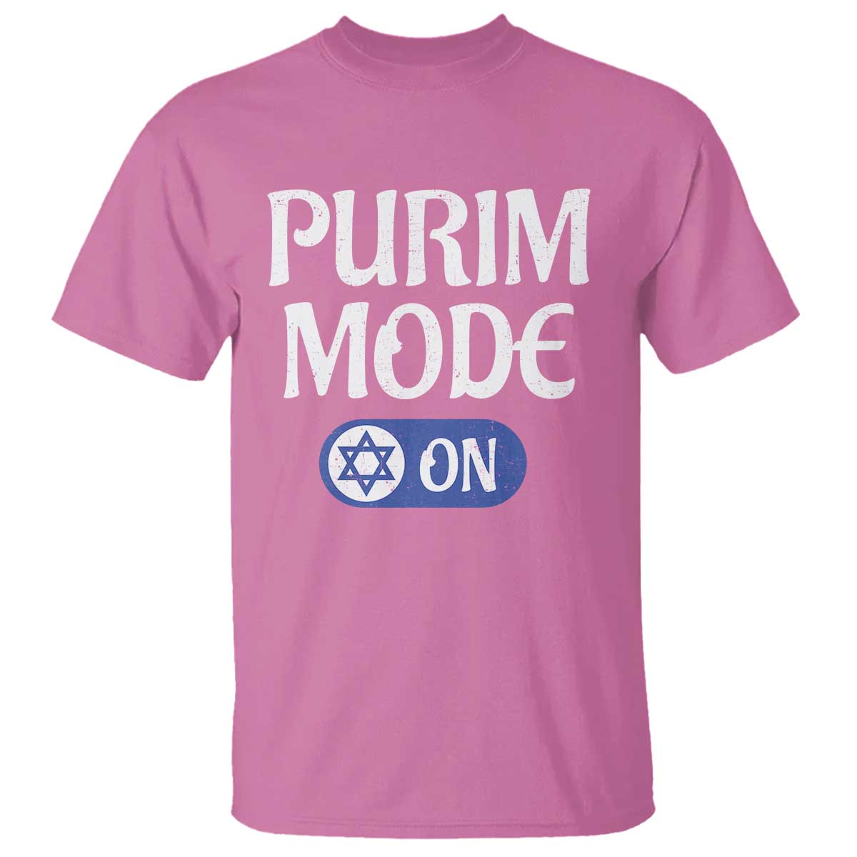 Funny Purim Mode On T Shirt Jewish Star of David TS09 Azalea Print Your Wear