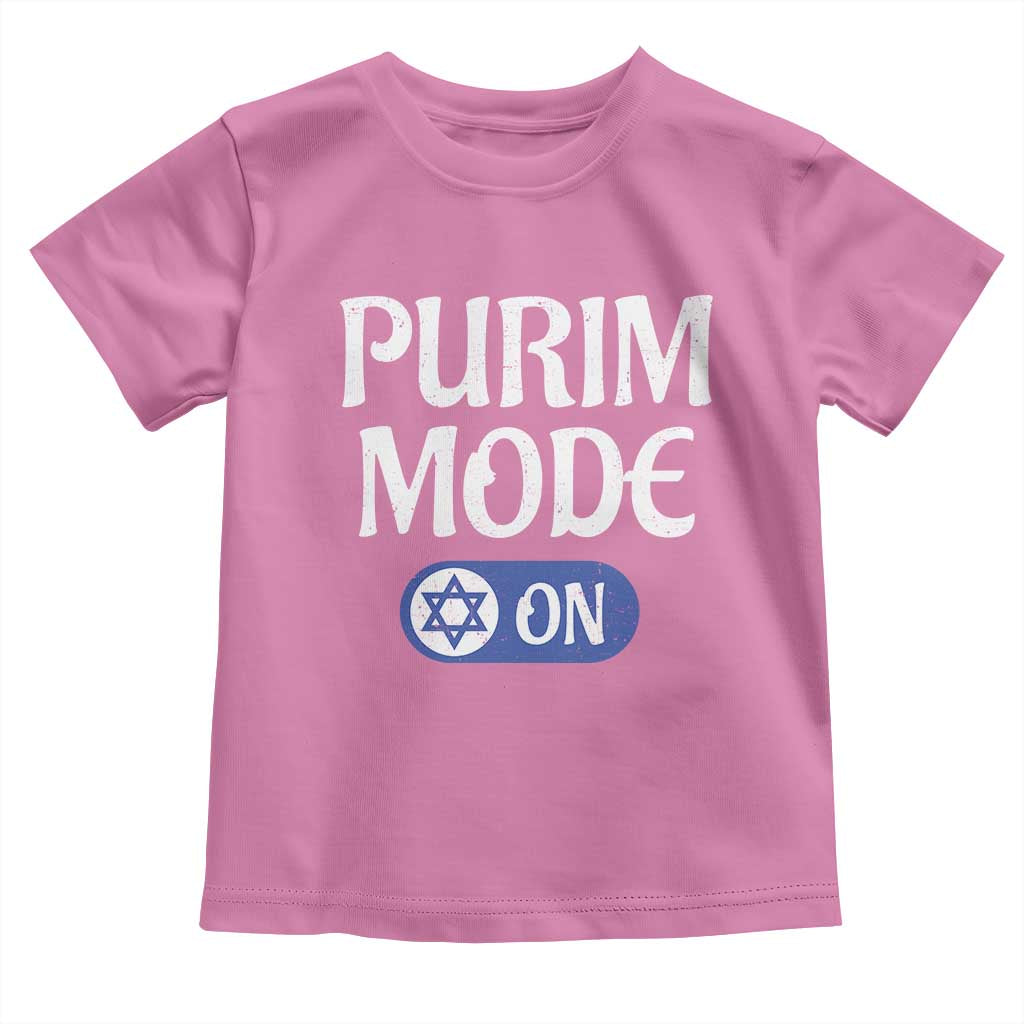 Funny Purim Mode On Toddler T Shirt Jewish Star of David TS09 Azalea Print Your Wear