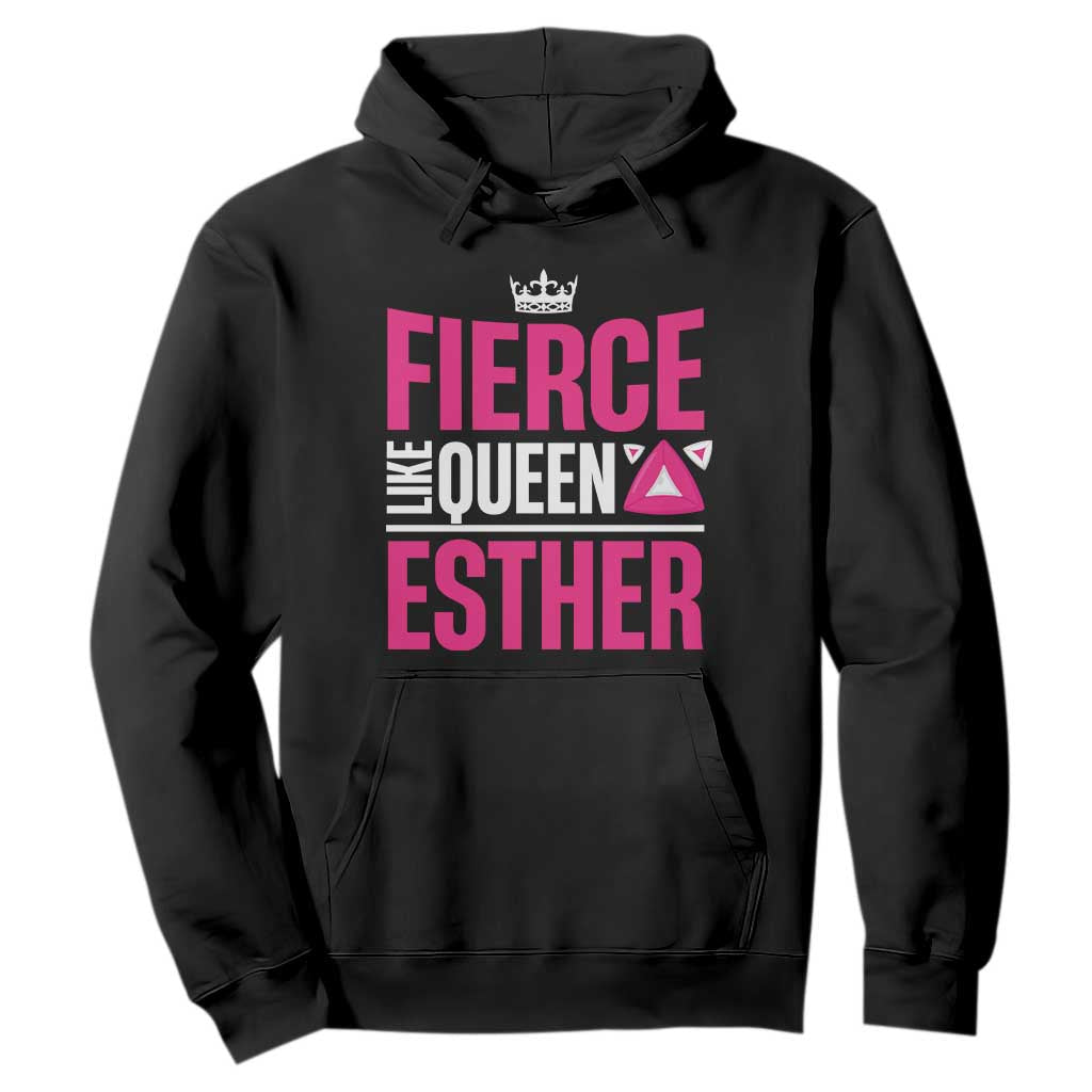 Purim Fierce Like Queen Esther Hoodie TS09 Black Print Your Wear
