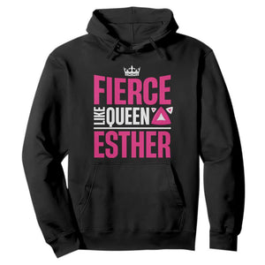Purim Fierce Like Queen Esther Hoodie TS09 Black Print Your Wear