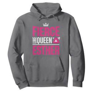 Purim Fierce Like Queen Esther Hoodie TS09 Charcoal Print Your Wear