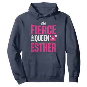 Purim Fierce Like Queen Esther Hoodie TS09 Navy Print Your Wear