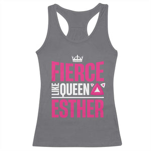 Purim Fierce Like Queen Esther Racerback Tank Top TS09 Charcoal Print Your Wear