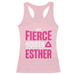 Purim Fierce Like Queen Esther Racerback Tank Top TS09 Light Pink Print Your Wear