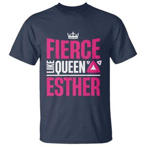 Purim Fierce Like Queen Esther T Shirt TS09 Navy Print Your Wear