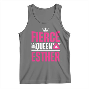 Purim Fierce Like Queen Esther Tank Top TS09 Black Heather Print Your Wear