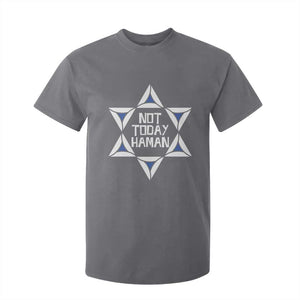 Not Today Haman Purim T Shirt For Kid Hamantash Jewish Star of David TS09 Charcoal Print Your Wear