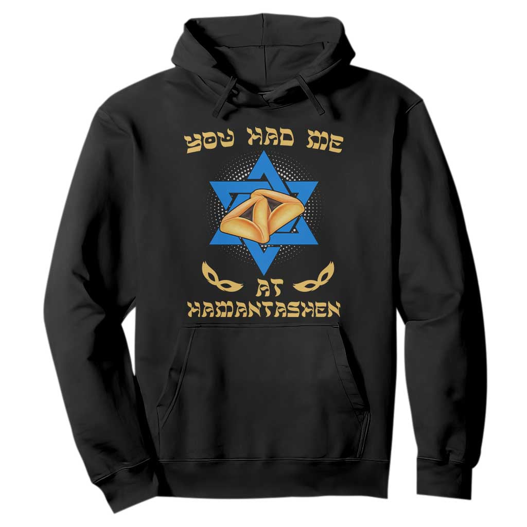 Funny Purim Hoodie You Had Me At Hamantash TS09 Black Print Your Wear