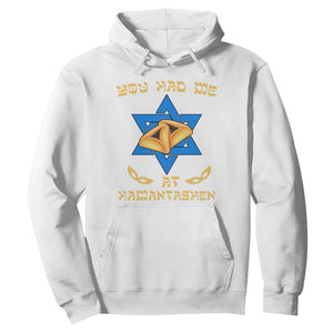 Funny Purim Hoodie You Had Me At Hamantash TS09 White Print Your Wear