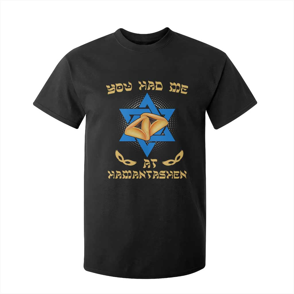 Funny Purim T Shirt For Kid You Had Me At Hamantash TS09 Black Print Your Wear