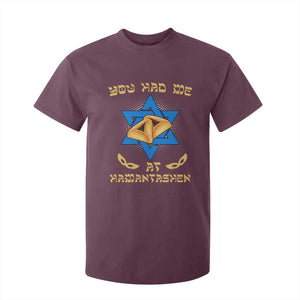 Funny Purim T Shirt For Kid You Had Me At Hamantash TS09 Maroon Print Your Wear
