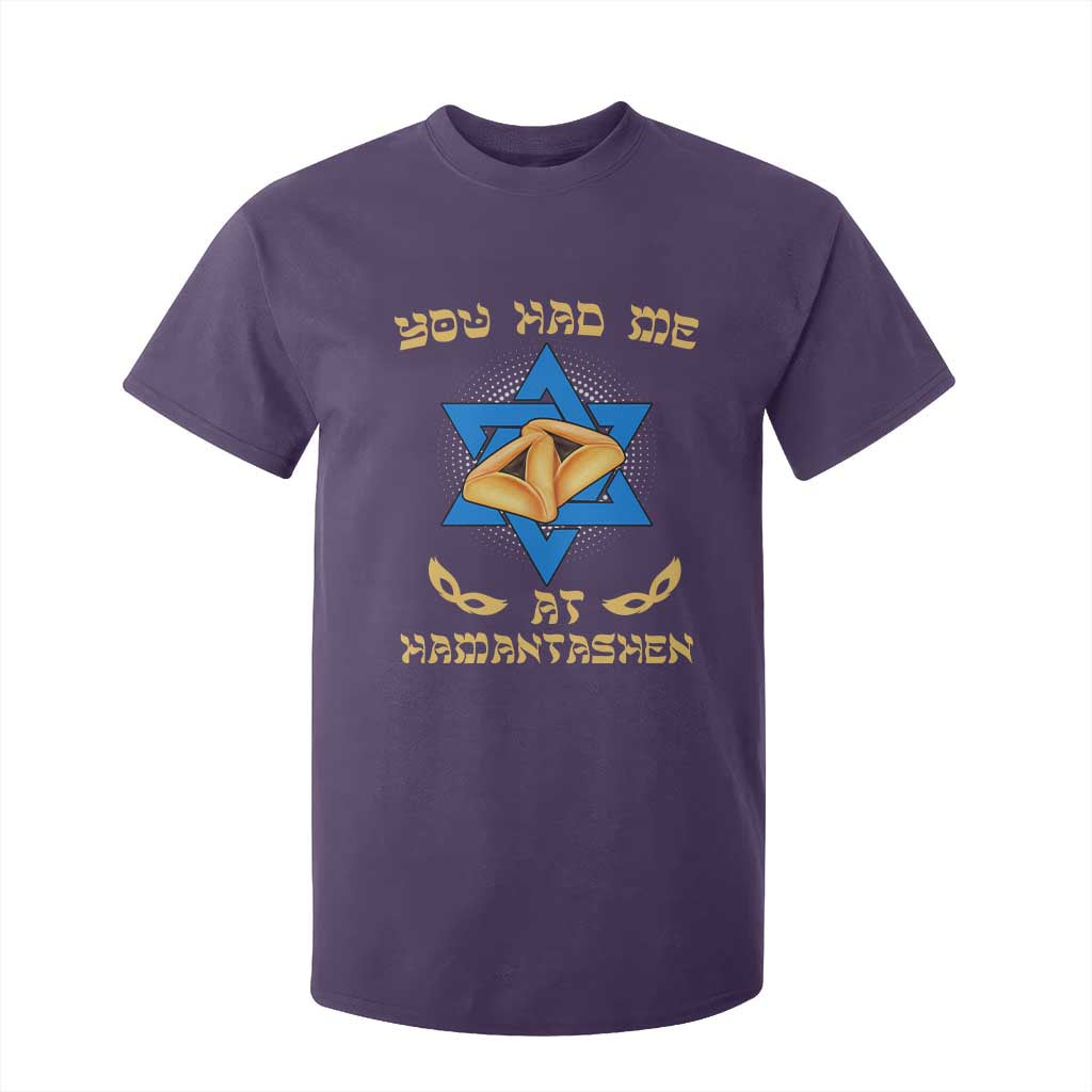 Funny Purim T Shirt For Kid You Had Me At Hamantash TS09 Purple Print Your Wear