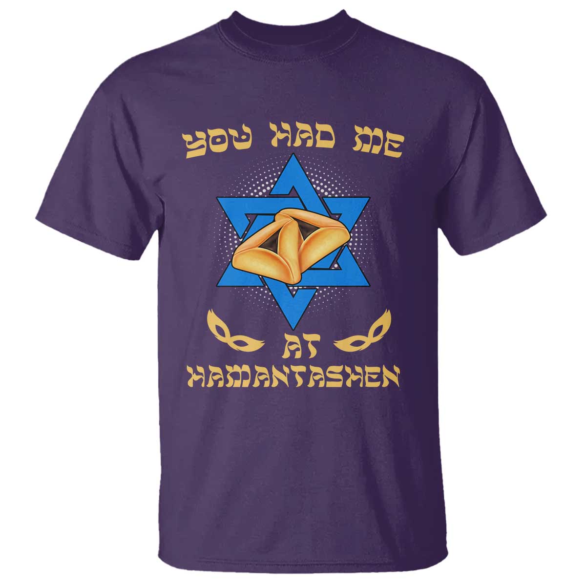 Funny Purim T Shirt You Had Me At Hamantash TS09 Purple Print Your Wear