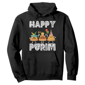 Happy Purim Funny Hamantash Hoodie TS09 Black Print Your Wear