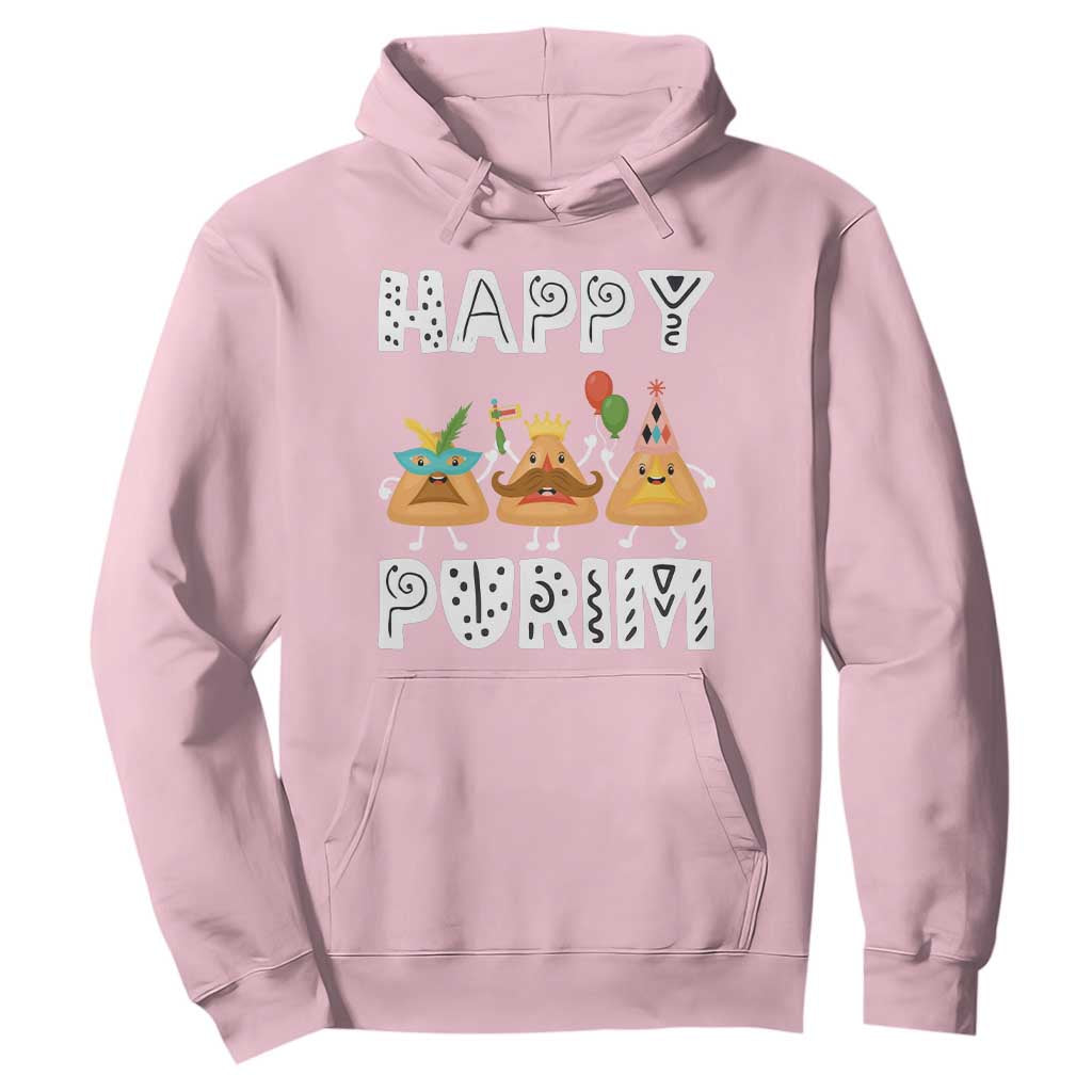 Happy Purim Funny Hamantash Hoodie TS09 Light Pink Print Your Wear