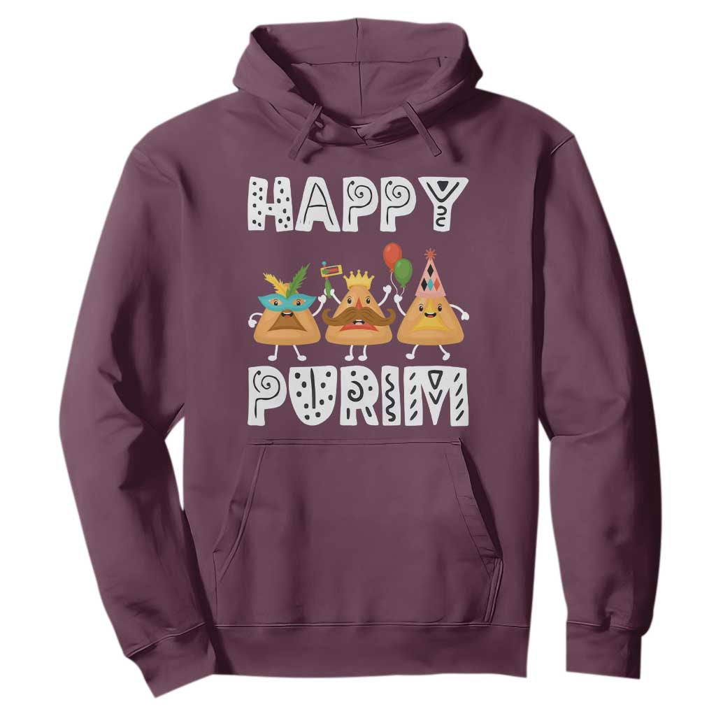 Happy Purim Funny Hamantash Hoodie TS09 Maroon Print Your Wear