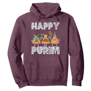 Happy Purim Funny Hamantash Hoodie TS09 Maroon Print Your Wear