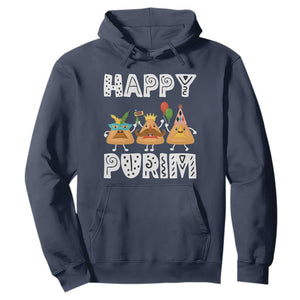 Happy Purim Funny Hamantash Hoodie TS09 Navy Print Your Wear