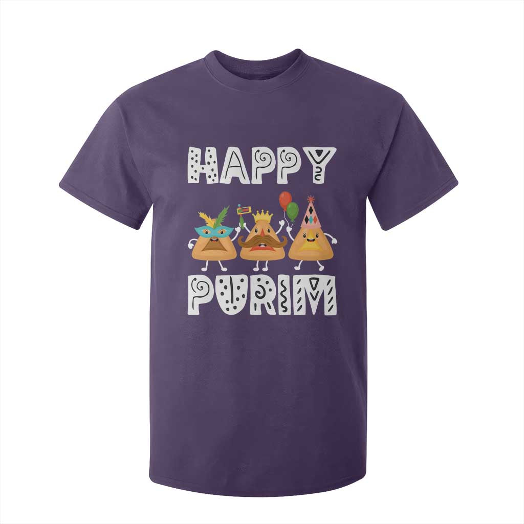 Happy Purim Funny Hamantash T Shirt For Kid TS09 Purple Print Your Wear